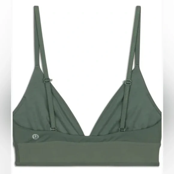Lululemon License to Train Triangle Bra in the color Grey Eucalyptus. - Picture 6 of 10